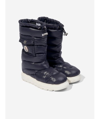 Moncler Enfant Kids Down Padded Petit Gaia Pocket Snow Boots in Navy Toutes les collections ici