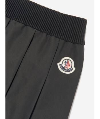 Moncler Enfant Girls Pleated Skirt in Black Paris Déstockage Promo