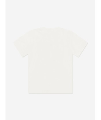 Moncler Enfant Boys Logo T-Shirt in White france