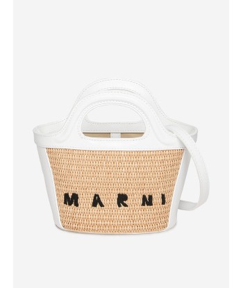 MARNI Girls Tropicalia Micro Bag in Beige (21cm) Fin de série