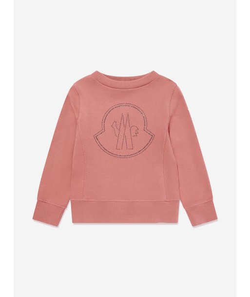 Moncler Enfant Girls Logo Sweatshirt in Pink votre restaurant rapide dans 