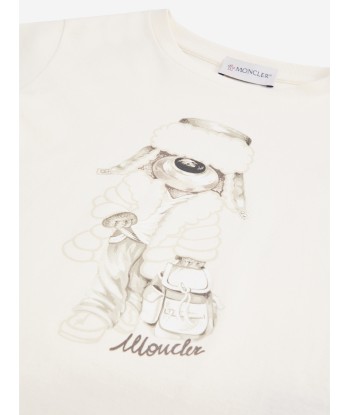 Moncler Enfant Girls Long Sleeve T-Shirt in Ivory 50-70% off 