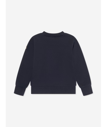 Moncler Enfant Boys Branded Sweatshirt in Navy de pas cher