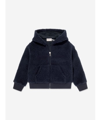 Moncler Enfant Boys Zip Up Cardigan in Navy de France