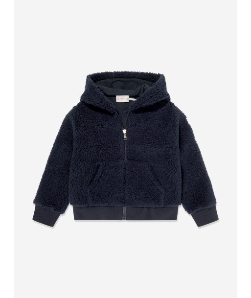 Moncler Enfant Boys Zip Up Cardigan in Navy de France