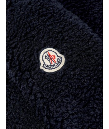 Moncler Enfant Boys Zip Up Cardigan in Navy de France