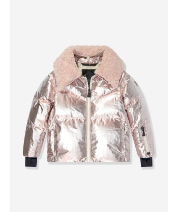 Moncler Enfant Girls Grenoble Down Padded Edling Jacket in Pink 2023