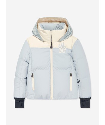 Moncler Enfant Girls Grenoble Down Padded Stennes Jacket in Blue pour bénéficier 