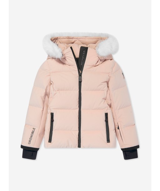 Moncler Enfant Girls Grenoble Down Padded New Guyane Jacket in Pink en ligne des produits 