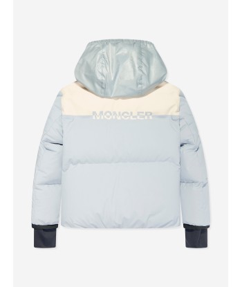 Moncler Enfant Girls Grenoble Down Padded Stennes Jacket in Blue pour bénéficier 