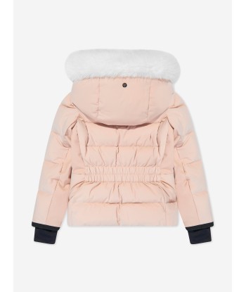 Moncler Enfant Girls Grenoble Down Padded New Guyane Jacket in Pink en ligne des produits 