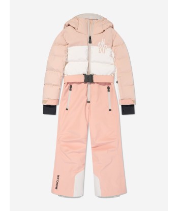 Moncler Enfant Girls Grenoble Down Padded Ski Suit in Pink sélection de produits