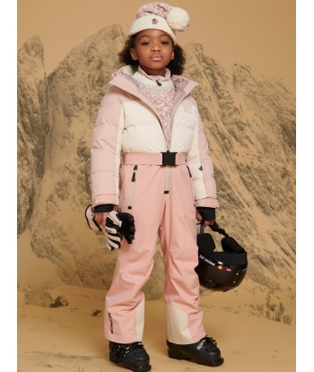 Moncler Enfant Girls Grenoble Down Padded Ski Suit in Pink sélection de produits