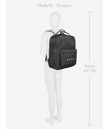 MARNI Kids Logo Backpack in Black (40cm) Par le système avancé 