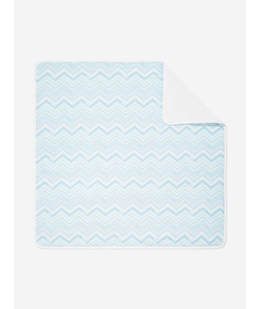 Missoni Baby Boys Zigzag Blanket in Blue acheter en ligne