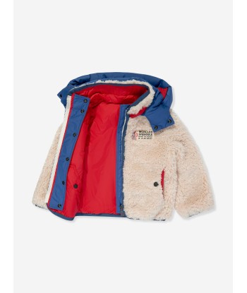 Moncler Enfant Boys Grenoble Fleece Zip Up Cardigan in Beige 50% de réduction en Octobre 2024