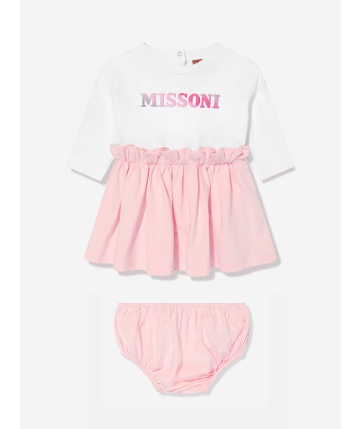 Missoni Baby Girls Jersey Dress With Knickers in Pink le concept de la Pate a emporter 