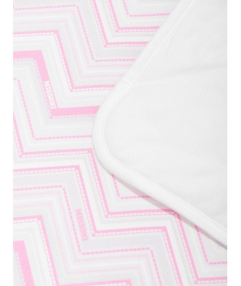 Missoni Baby Girls Zigzag Blanket in Pink français