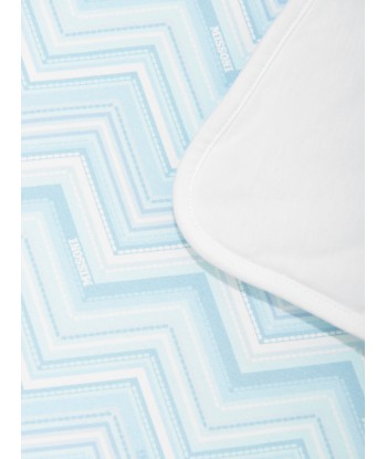 Missoni Baby Boys Zigzag Blanket in Blue acheter en ligne