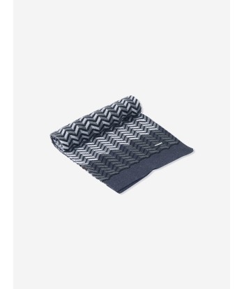 Missoni Boys Wool Zigzag Scarf in Black Faites des économies