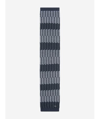 Missoni Boys Wool Zigzag Scarf in Black Faites des économies