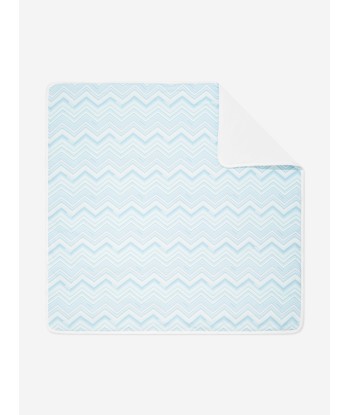 Missoni Baby Boys Zigzag Blanket in Blue acheter en ligne