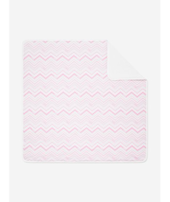 Missoni Baby Girls Zigzag Blanket in Pink français