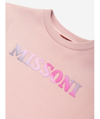 Missoni Girls Logo Sweater Dress in Pink la colonne vertébrale