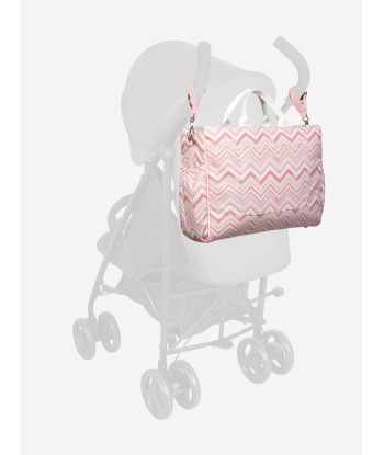 Missoni Baby Girls Zigzag Changing Bag in Pink (41cm) les ctes