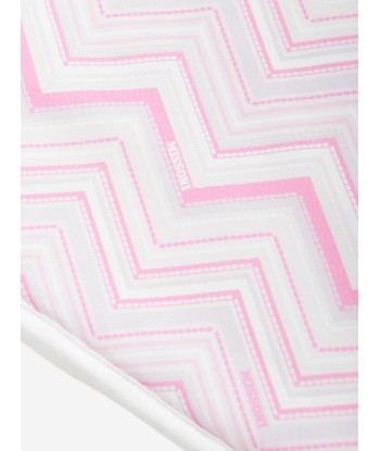 Missoni Baby Girls Zigzag Blanket in Pink français