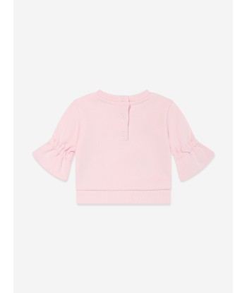 Missoni Baby Girls Logo Sweatshirt in Pink Fin de série