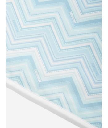 Missoni Baby Boys Zigzag Blanket in Blue acheter en ligne