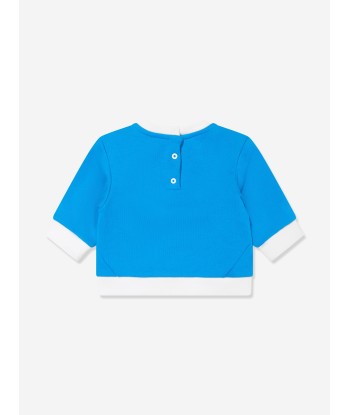 Missoni Baby Boys Logo Sweatshirt in Blue pas chere