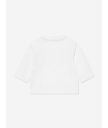 Missoni Baby Girls Long Sleeve Logo T-Shirt in White Economisez 