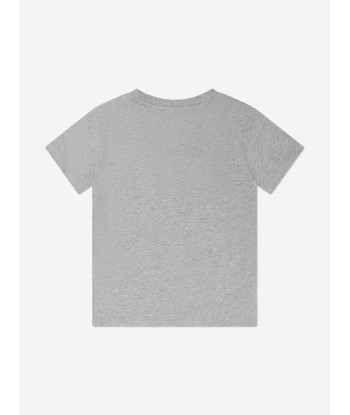 Missoni Boys Zigzag Logo T-Shirt in Grey en stock