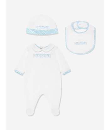 Missoni Baby Boys Logo Babygrow Gift Set in White Voir les baskets