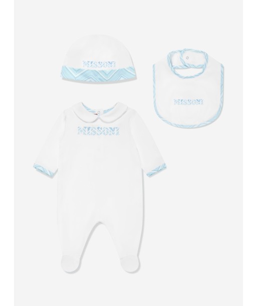 Missoni Baby Boys Logo Babygrow Gift Set in White Voir les baskets