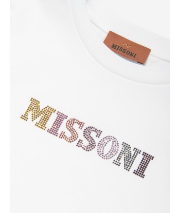 Missoni Girls Logo T-Shirt in White store