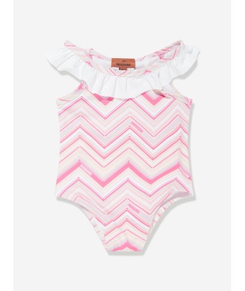 Missoni Baby Girls Zigzag Swimsuit in Pink commande en ligne