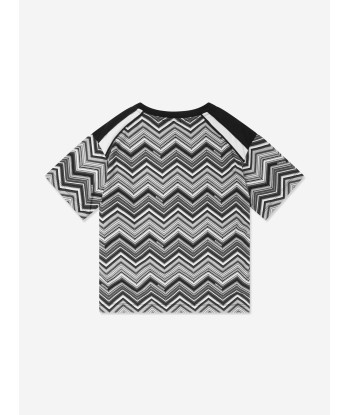 Missoni Boys Zigzag T-Shirt in Black Profitez des Offres !