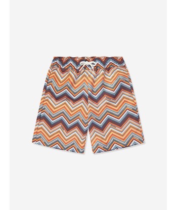 Missoni Boys Zigzag Swim Shorts in Multicolour Dans la société mordern