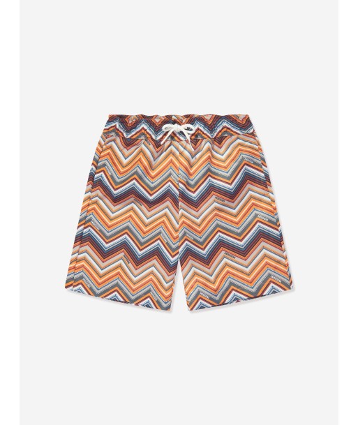 Missoni Boys Zigzag Swim Shorts in Multicolour Dans la société mordern