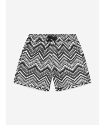 Missoni Boys Zigzag Swim Shorts in Black commande en ligne