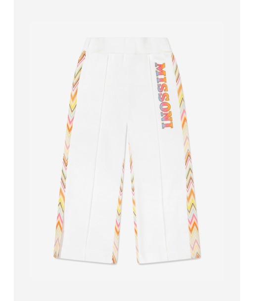 Missoni Girls Logo Wide Leg Joggers in Ivory de technologie