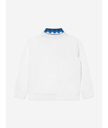 Missoni Boys Zigzag Collar Sweatshirt in White la chaussure