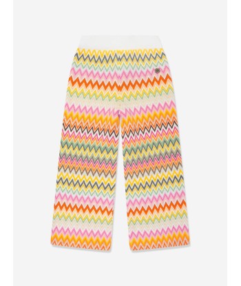 Missoni Girls Zigzag Knitted Trousers in Multicolour En savoir plus