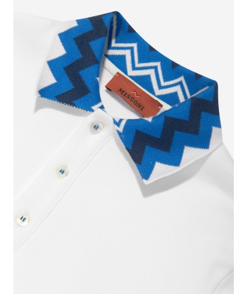 Missoni Boys Zigzag Collar Sweatshirt in White la chaussure