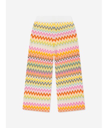 Missoni Girls Zigzag Knitted Trousers in Multicolour En savoir plus