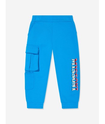 Missoni Boys Logo Joggers in Blue soldes