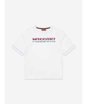 Missoni Boys Logo T-Shirt in White les ligaments